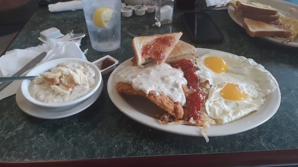 Breakfast with Chicken Fried Chicken